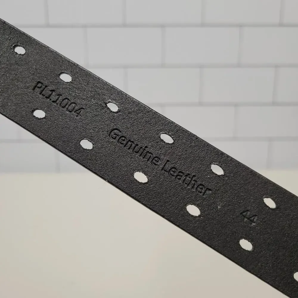 Blains Farm & Fleet Genuine Leather Work Belt Black Size 44 Heavy Duty